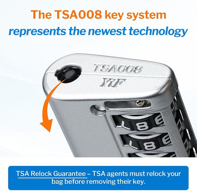 Forge TSA Approved Luggage Locks 4 Digit Combination TSA Travel Locks with TSA008, Open Alert Indicator, Zinc Alloy Body for Luggage, Suitcase, Backpack, and More.4 Colors 4 Locks with Pink. - Image 4