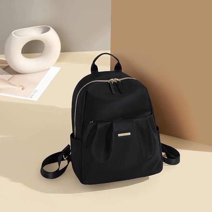 Backpack for Women, Small Cute Backpack Purse Lightweight Casual Daypack Backpack for Travel Mini Backpacks for Ladies College Work,9.7Inch,Black - Image 9