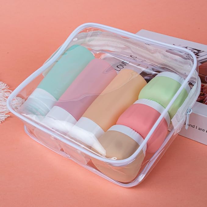vodvob TSA Approved Travel Bottles Set, 16 Pack Leak Proof Silicone Refillable Containers for Toiletries, Perfect for Shampoo, Conditioner, Lotion & Travel Essentials (tz-1) - Image 2