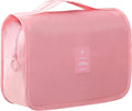 Hanging Travel Toiletry Bag for Women, Water-resistant Makeup Bag Cosmetic Organizer for Traveling Accessories Toiletries (Pink) by IMCUZUR
