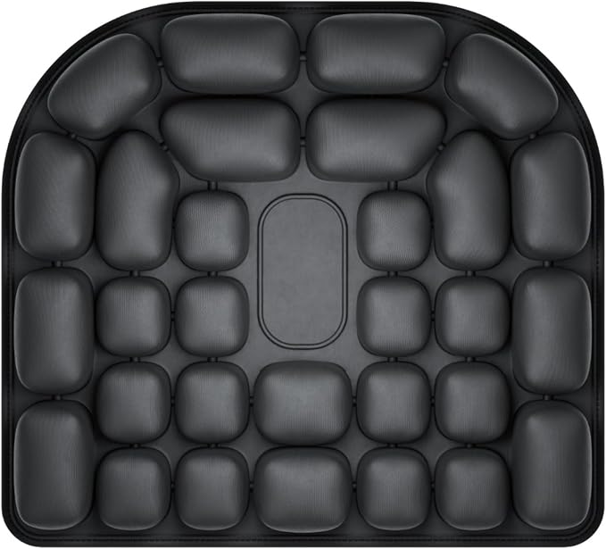 Sondor Travel Cushion, Comfortable 3D Inflatable Seat Cushion for Hemorrhoid and Tailbone Pain Relief, Optimal Support for Long Sitting in Car, Air Travel, Office Chairs Etc (30-Point Cushion) by HighQualityFlagship
