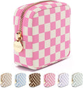 Makeup Bag for Women, Travel Cosmetic Organizer, Waterproof Toiletry Pouch | Small Nylon Cosmetic Bag with Zipper, Water-Resistant Beauty Pouch for Purse, Travel Essentials, Make up Case by Embla