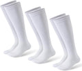 Compression Socks for Women and Men,Mild Support(3 Pairs) Unisex | Knee High,Graduated Compression,L/R Foot Labels,Breathable Fabric,Best for Flying/Nurses/Travel/Cycling/Pregnancy/Daily Wear by musesox