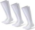 Compression Socks for Women and Men,Mild Support(3 Pairs) Unisex | Knee High,Graduated Compression,L/R Foot Labels,Breathable Fabric,Best for Flying/Nurses/Travel/Cycling/Pregnancy/Daily Wear by musesox