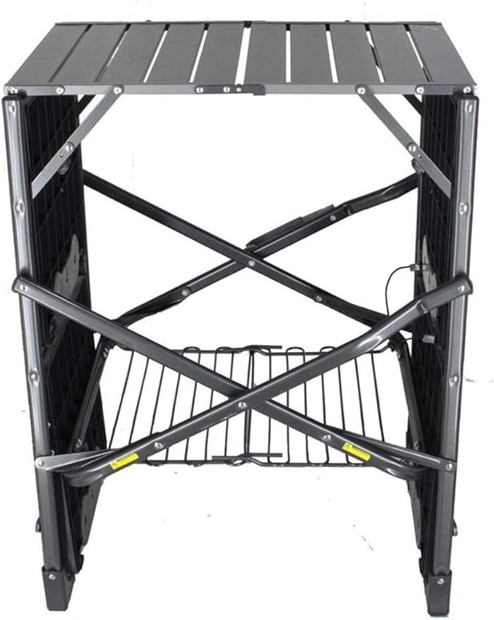 GCI OUTDOOR Slim-Fold Cook Station | Portable Folding Kitchen Table with a Heat Resistant Tabletop, 4 Side Tables & Storage Rack, Perfect for Picnics & Camping Trips - Image 4
