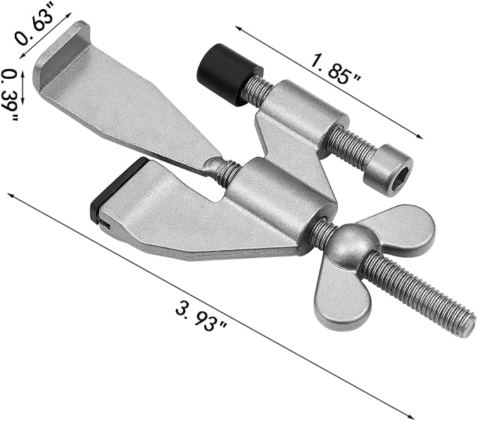Grey Adjustable Heavy Duty Portable Door Lock,No Drill | Enhanced Safety Door Lock,for Home,Travel,Hotels,Apartments Prevents Unauthorized Entry,Silicone Protector Caps Included - Image 2