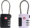 Combo TSA Locks for Luggage, Locker, Suitcase, Luggage Locks TSA Approved, Small Combination Padlock with Cable for Gym Locker, Gun Case, Backpack Bag Zipper, Storage Box, Travel Safe by SpecializeinCombinationLock