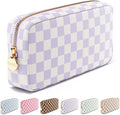 Makeup Bag for Women, Travel Cosmetic Organizer, Waterproof Toiletry Pouch | Small Nylon Cosmetic Bag with Zipper, Water-Resistant Beauty Pouch for Purse, Travel Essentials, Make up Case by Embla