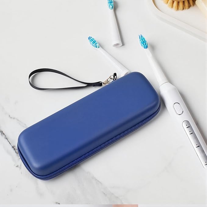 Hooqict Toothbrush Travel Case for Oral-B/Oral-B Pro/iO Electric Travel Toothbrush Case Holder with Mesh Pocket for Traveling, Camping, School, Business, Protective Storage Containers - Image 3