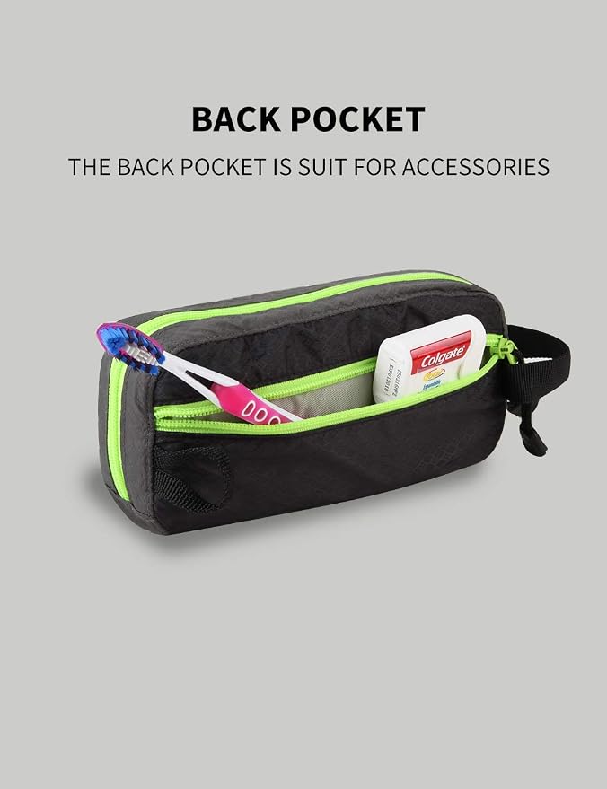 GOX Travel Small Toiletry Bag for Men Nylon Dopp Kit Medicine Bag Travel Organizer Pouch Shave Kits for Teens Toiletry Essentials Bathroom Compact (Black, 7.9 * 3.7 * 2 Inches) - Image 8