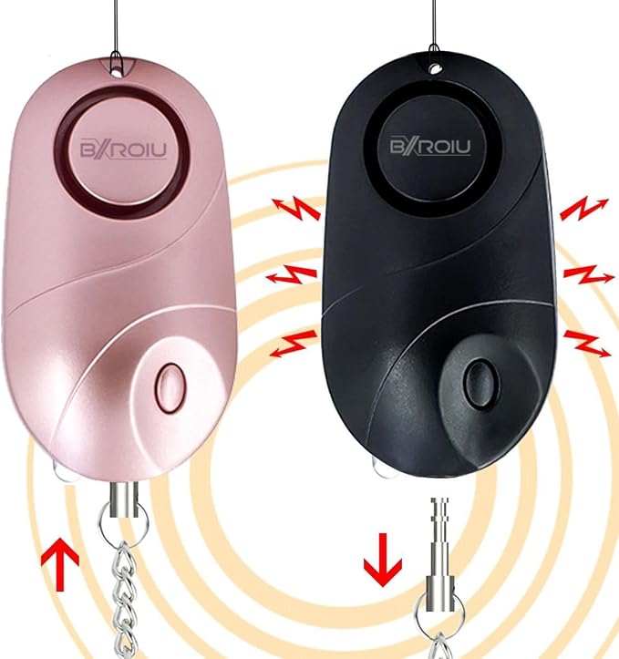 6Pack Personal Alarm Siren Emergency Self Defense Security with LED Lights Safety Alarm for Women Kids and Elders(Multicolored) | Loud Keychain Emergency Alarm with LED Light, Portable Safety Siren for Walking, Travel, Jogging & Night Safety - Image 2