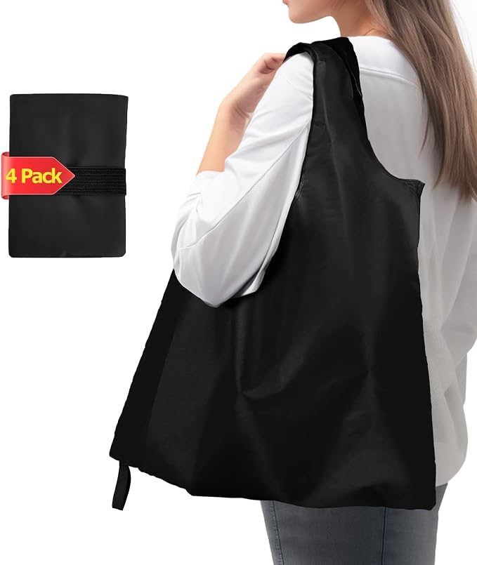 Foldable Shopping Bag, Reusable Grocery Bag Holder, Tote Bags by Unknown