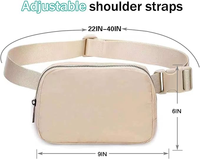 Belt Bag for Women Fanny Pack Dupes, Fashion Crossbody Waist Pack Bag with Adjustable Strap, Everywhere Belt Bag for Travel Outdoors Running Hiking（Khaki） - Image 3