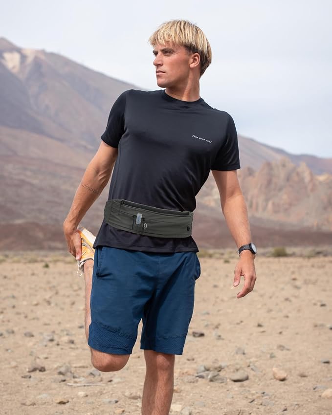 WATERFLY Running Belt Fanny Pack:Phone Holder Belt for Men Women | Lightweight, Soft and breathable fabric,SBS zipper, adjustable waist belt, Zero bounce, Suitable for running workout Fitness - Image 6