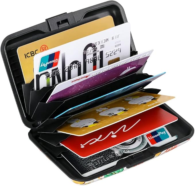 RFID Aluminum Wallet Credit Card Protector Case Holder for Men Women | Mini RFID Aluminum Wallet Credit Cards Holder Business Card Case Metal ID Case for Men Women - Image 5