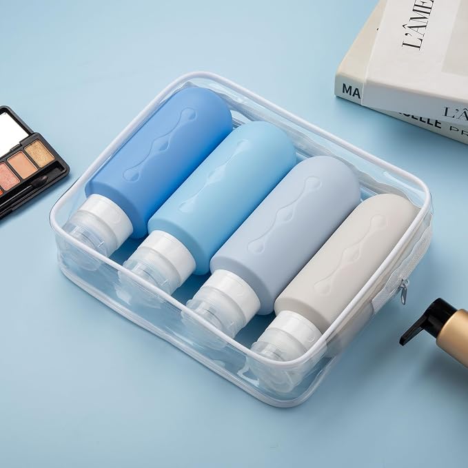 Gemice Travel Bottles for Toiletries, Tsa Approved Travel 6oz Size Containers with Clear Bag, BPA Free Leak Proof Travel Tubs Refillable Liquid Travel Accessories for Cometic Shampoo Lotion - Image 8
