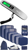 BAGAIL 10 Set Packing Cubes and Digital Luggage Scale by BAGAIL