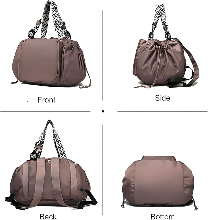 Tote Bag Large Capacity Lightweight Backpack with 15 Pockets Nylon Shoulder Bag for Car Travel Mother Bag - Image 4