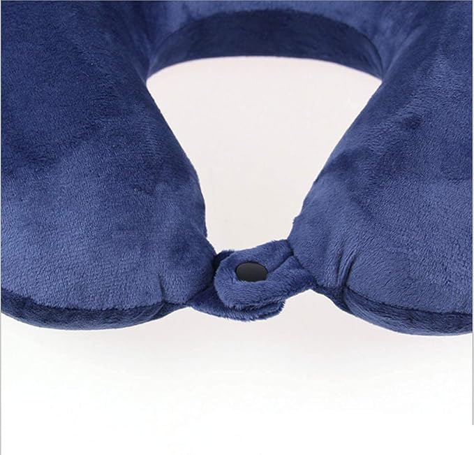 Travel Pillow - Memory Foam Neck Pillow Support Pillow,Luxury Compact & Lightweight Quick Pack for Camping,Sleeping Rest Cushion (Blue) - Image 3