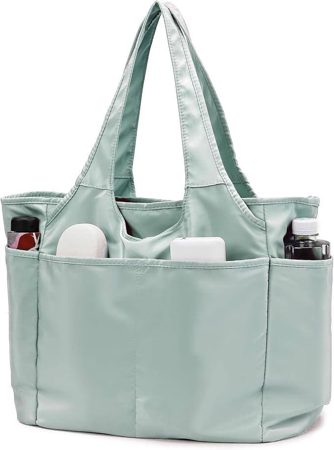 SOYMWIN Tote Bag for Women,Large Tote Bag with Compartments and Multiple Pockets,Quilted Shoulder Bag for Travel Work Sports | Large by SOYMWIN