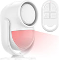 125dB Loud Motion Sensor Alarm with 328ft Remote Control (40ft PIR Detector, 3*AA Batteries), Indoor Wireless Infrared Security Motion Detector with Siren for Home/Shed, White by LUCKYDEER