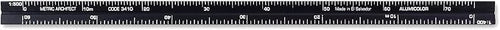 Alumicolor Aluminum Architect Metric Pocket Scale, 15CM, Black - Image 2