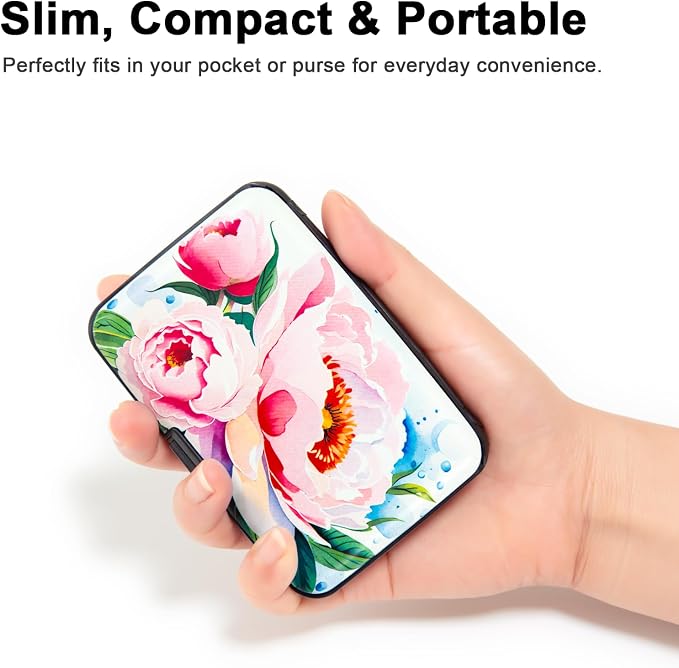 Credit Card Holder Small RFID Blocking Wallet Business Metal Slim Mini Aluminum Hard Case for Women Men - Image 3