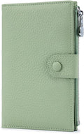 Genuine Leather RFID Blocking Passport Holder Wallet, Multi-Functional Travel Document Organizer with SIM Card Slots (Green) by Unknown