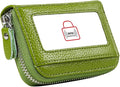 Women's RFID Blocking 12 Slots Credit Card Holder Leather Accordion Wallet by Cynure