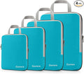 Gonex Compression Packing Cubes, 4-Piece Expandable Travel Organizers | Double-Zip Compression, Space-Saving Design, Ripstop Fabric, Carry-On & Backpack Friendly, Family & Business Travel by Gonex