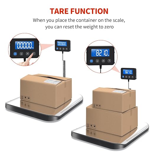KKZ Shipping Scale, 440 LB Heavy Duty Postal Scale for Packages | Large Mailing Scale, for Postage, Industrial, Small Business, Laundry, Warehouse, Stainless Steel - Image 6