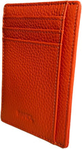 BANDI Slim Wallet, Minimalist Front Pocket RFID Blocking Wallet Credit Card Holder for Men & Women - Coral by BANDI