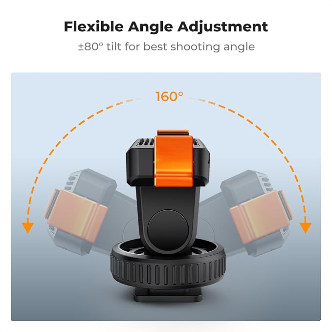 K&F CONCEPT Cold Shoe Magnetic Quick Mount Holder for Osmo Action 4/5 Pro | Tripod Mount, Hot Shoe Camera Adapter with 1/4" Screw Hole for Osmo Action 3/4 DSLR Photography Accessories, PP18 - Image 5