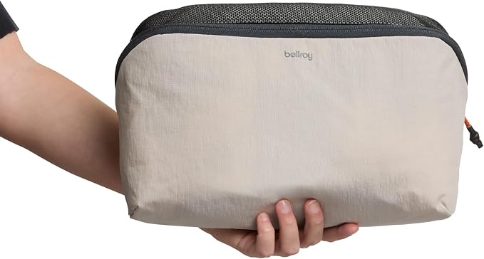 Bellroy Packing Cube 6L, Travel Organizer Pouch - Ash | 6L organizer packing cube with an internal zip pocket and a durable, lightweight design - Image 5