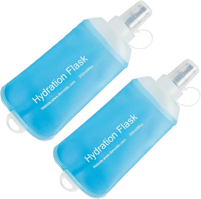 AXEN Soft Flask TPU Foldable Running Hydration Flask, Soft Collapsible Water Bottle for Hydration Pack Cycling Marathon Running Hiking by AXEN