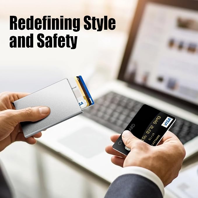 FurArt Slim Minimalist Wallet RFID Credit Card Holder for Men | slim minimalist compact rfid id window thin - Image 7