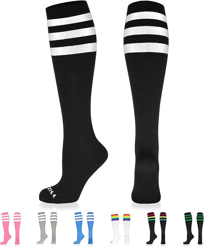 NEWZILL Medical Compression Socks for Women & Men, 20-30 mmHg Knee-High Support for Circulation, All-Day Comfort for Work Travel Running Cycling and Fitness by NEWZILL