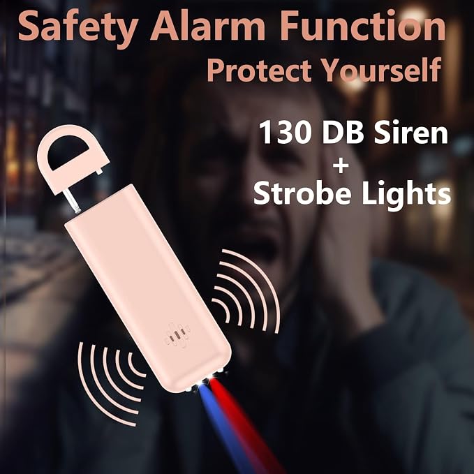 3-in-1 Personal Alarm with Apple Find My - 130dB Emergency Siren, LED Strobe Flashlight, GPS Tracker Keychain for Women, Kids, Seniors - Real-Time Location, iOS Only - Image 3