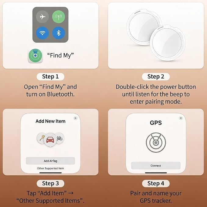 2 Pack GPS Tracker for Vehicles for Apple Find My Car Locator Tag iOS Only | Mini Real-Time Hidden Car Tracker Tag Undetectable Tracking Device for Car Global Coverage No Monthly Fee or SIM Required - Image 7
