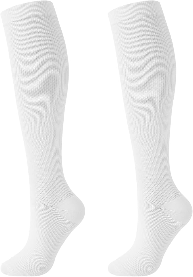 Junely Compression Socks for Women Knee High Stockings | Running Athletic Nurses Pregnant Women Work Support Travel Flight Sports Cosplay Costume Accessories Gifts by Junely