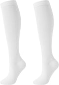 Junely Compression Socks for Women Knee High Stockings | Running Athletic Nurses Pregnant Women Work Support Travel Flight Sports Cosplay Costume Accessories Gifts by Junely