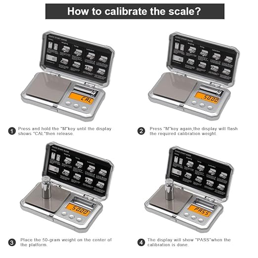 Gram Scale,300g/0.01g High Precision Punk Pocket Jewelry Scales | Digital Weight Grams and Ounces,Small Pocket Scale for Kitchen,Herb,Powder,Medicine,Food,Mini Scales with 50g cal weights - Image 6