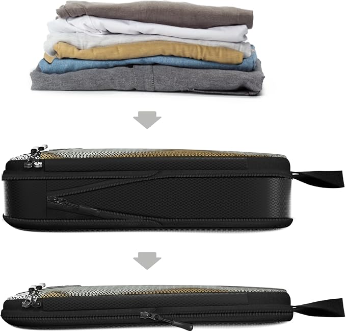 4pc Large Compression Packing Cubes for Travel - Luggage Organizers Suitcases - Image 2