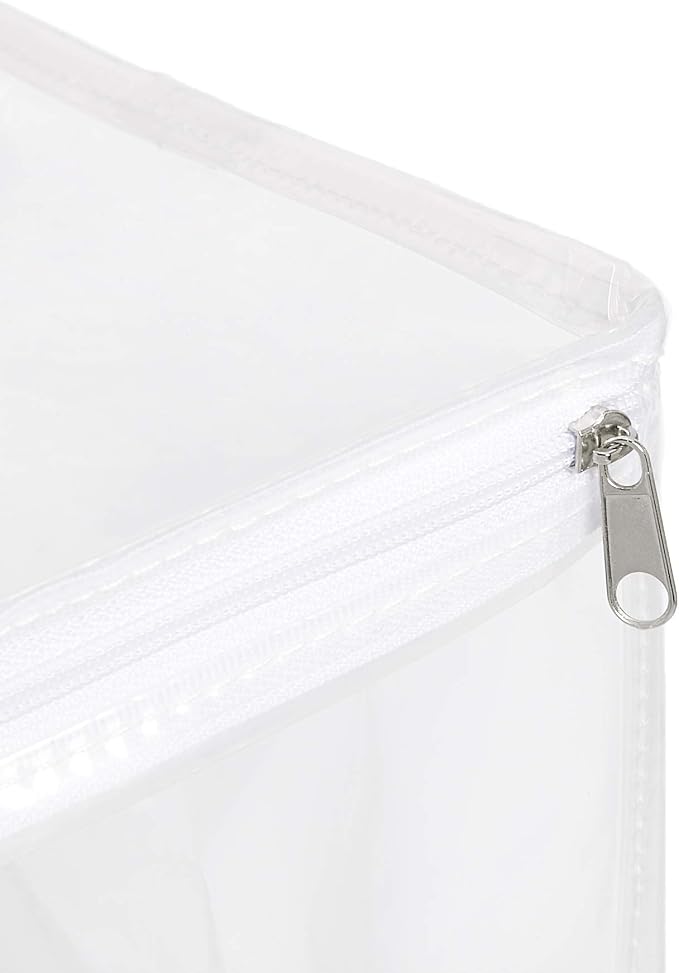 Amazon Basics Clear Zippered Storage Bags for Closet Organization, Stackable Clothing and Linen Storage Containers, 6-Pack - Image 4