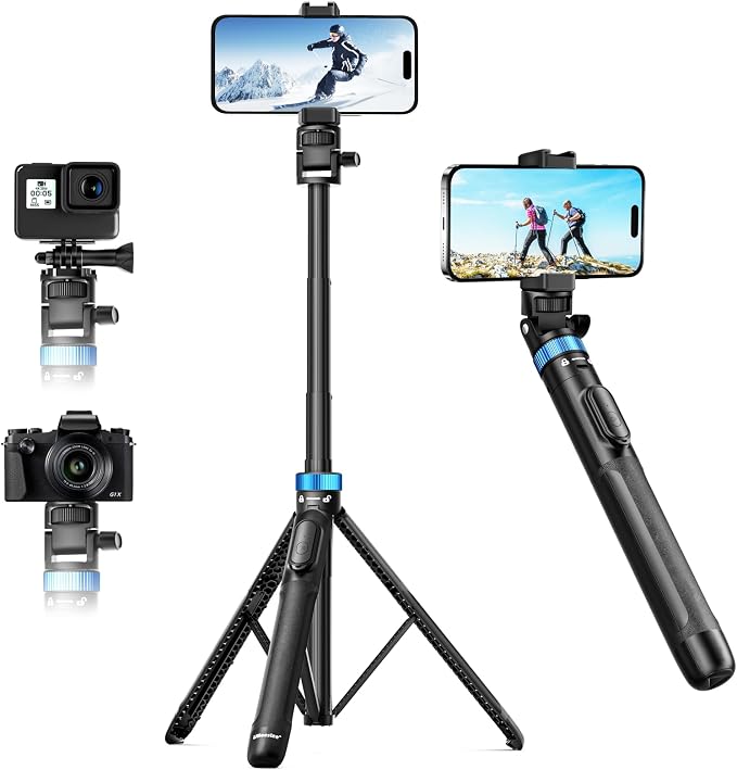 UBeesize 72" Phone Tripod - Tripod for iPhone & Selfie Stick with Phone Holder & Remote - Upgraded, Stable & Portable Stand for iPhone 17/16/15/14, Android, Cameras & Action Cams by UBeesize
