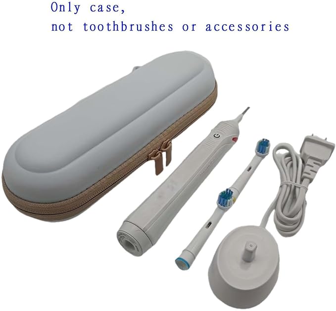 Aluminum Foil Lined Toothbrush Travel Case for Oral B/Oral-B Pro 1000 1500 5000 7000 & Philips Sonicare 4100 1100 5300 5100 6100/iO Electric Toothbrush, Hard Protective Storage Bag, Only Case - Image 6