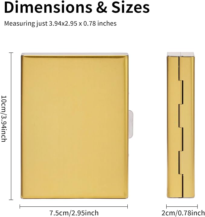 Credit Card Holder Wallet Stainless Steel Card Case RFID Blocking Business Card Holder Protector for Women Men - Image 3