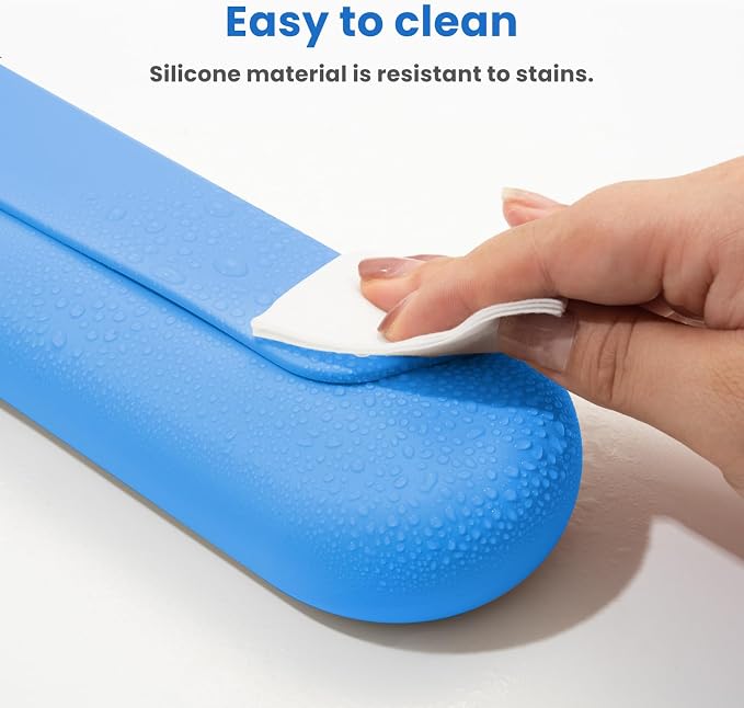 Silicone Electric Toothbrush Travel Case, Manual Toothbrush Travel Cover for Men and Women,Toothbrush Holder for Travel,Gym and More, Fits Most Manual and Electric Toothbrushes - Sky Blue - Image 4
