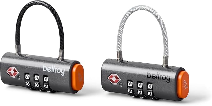 Bellroy Travel Lock Duo (Set of 2 TSA Luggage Locks with Flexible Fit and Combination Function) - Graphite by Unknown