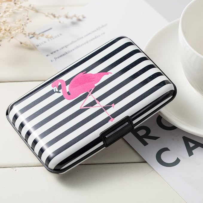 RFID Blocking Credit Card Protector Case Holder Wallet for Men Women | RFID Blocking Credit Card Protector Aluminum ID Case Hard Shell Business Card Holders Metal Wallet for Men or Women - Image 7
